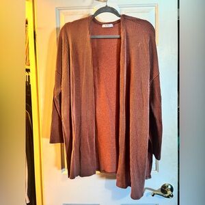 Tres Bien Striped Brown Cardigan